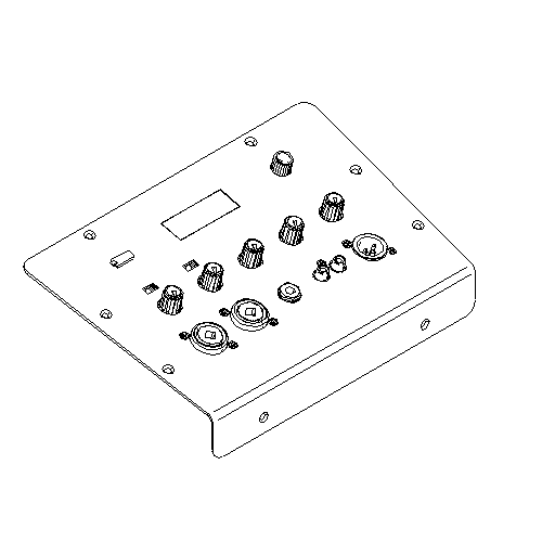 Einzelteile Bedienteil POLAR 12 MK2 schwarz